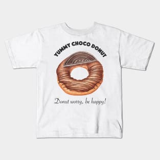 Yummy Choco Donut Kids T-Shirt